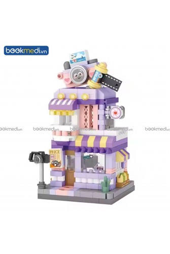 Đồ Chơi Lắp Ráp Mô Hình Tiệm Chụp Hình (Photo Studio Street Mini) Hãng Loz